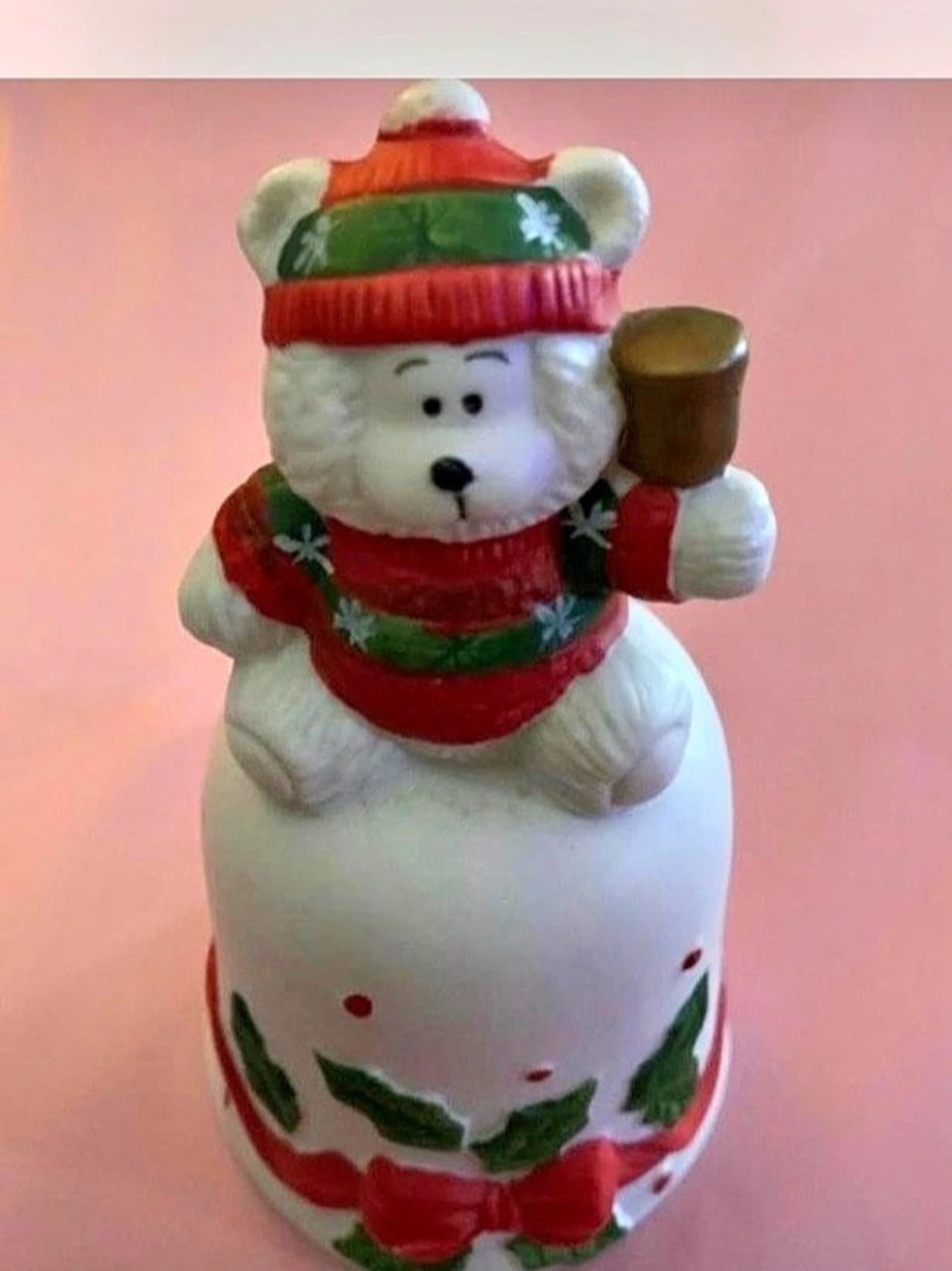 Hummel Snow Bear Bell Holiday Ornament
